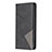 Sony Xperia L4用手帳型 レザーケース スタンド カバー L01 ソニー ブラック