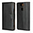 Sony Xperia XA2 Plus用手帳型 レザーケース スタンド ソニー ブラック