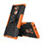 Sony Xperia XA2 Ultra用ハイブリットバンパーケース スタンド プラスチック 兼シリコーン カバー ソニー オレンジ