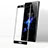 Sony Xperia XZ2 Compact用強化ガラス フル液晶保護フィルム F03 ソニー ブラック