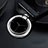 スタンドタイプのスマートフォン ホルダー マグネット式 ユニバーサル バンカーリング 指輪型 Z05 シルバー