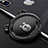 スタンドタイプのスマートフォン ホルダー マグネット式 ユニバーサル バンカーリング 指輪型 S14 ブラック