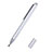 高感度タッチペン 超極細アクティブスタイラスペンタッチパネル H02 シルバー