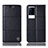 Vivo iQOO 8 Pro 5G用手帳型 レザーケース スタンド カバー H27P Vivo ブラック