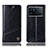 Vivo iQOO 9 Pro 5G用手帳型 レザーケース スタンド カバー H07P Vivo ブラック