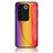 Vivo V27 Pro 5G用ハイブリットバンパーケース プラスチック 鏡面 虹 グラデーション 勾配色 カバー LS2 Vivo 