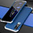 Vivo X50 5G用ケース 高級感 手触り良い アルミメタル 製の金属製 カバー Vivo シルバー・ネイビー