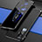 Vivo X50 5G用ケース 高級感 手触り良い アルミメタル 製の金属製 カバー Vivo ブラック