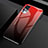 Vivo X50 Pro 5G用ハイブリットバンパーケース プラスチック 鏡面 虹 グラデーション 勾配色 カバー Vivo レッド