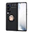 ゴールド・ブラック Vivo X60 Pro+ Plus 5G用極薄ソフトケース シリコンケース 耐衝撃 全面保護 アンド指輪 マグネット式 バンパー SD2 Vivo ゴールド・ブラック