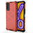 Vivo Y11s用360度 フルカバー ハイブリットバンパーケース クリア透明 プラスチック カバー AM2 Vivo レッド