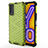 Vivo Y11s用360度 フルカバー ハイブリットバンパーケース クリア透明 プラスチック カバー AM2 Vivo グリーン