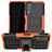 Vivo Y12s用ハイブリットバンパーケース スタンド プラスチック 兼シリコーン カバー JX2 Vivo オレンジ
