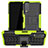 Vivo Y12s用ハイブリットバンパーケース スタンド プラスチック 兼シリコーン カバー JX2 Vivo グリーン