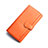 ハンドバッグ ポーチ 財布型ケース レザー ユニバーサル K02 オレンジ