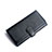 ハンドバッグ ポーチ 財布型ケース レザー ユニバーサル K02 ブラック