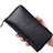ハンドバッグ ポーチ 財布型ケース レザー ユニバーサル K07 ブラック