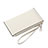 ハンドバッグ ポーチ 財布型ケース レザー ユニバーサル K15 ホワイト