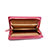 ハンドバッグ ポーチ 財布型ケース レザー ユニバーサル ピンク
