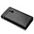 ハンドバッグ ポーチ 財布型ケース レザー ユニバーサル H06 ブラック