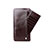 ハンドバッグ ポーチ 財布型ケース レザー ユニバーサル H08 ブラウン