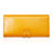ハンドバッグ ポーチ 財布型ケース レザー ユニバーサル H14 ゴールド
