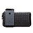 菱形ハンドバッグ ポーチ 財布型ケース レザー ユニバーサル H15 ブラック