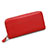 lichee パターンハンドバッグ ポーチ 財布型ケース レザー ユニバーサル H28 ピンク