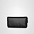 織りハンドバッグ ポーチ 財布型ケース レザー ユニバーサル ブラック