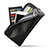ハンドバッグ ポーチ 財布型ケース レザー ユニバーサル H29 ブラック