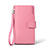 ハンドバッグ ポーチ 財布型ケース レザー ユニバーサル H38 ピンク