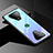 Xiaomi Black Shark 3用ハイブリットバンパーケース プラスチック 鏡面 虹 グラデーション 勾配色 カバー Xiaomi ブルー