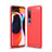 Xiaomi Mi 10用シリコンケース ソフトタッチラバー ライン カバー C02 Xiaomi レッド