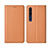 Xiaomi Mi 10用手帳型 レザーケース スタンド カバー Xiaomi オレンジ