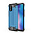 Xiaomi Mi 10 Lite用ハイブリットバンパーケース プラスチック 兼シリコーン カバー Xiaomi ブルー