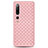 Xiaomi Mi 10 Pro用シリコンケース ソフトタッチラバー レザー柄 カバー S02 Xiaomi ピンク