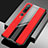 Xiaomi Mi 10 Pro用シリコンケース ソフトタッチラバー レザー柄 カバー S03 Xiaomi レッド
