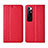 Xiaomi Mi 10 Ultra用手帳型 レザーケース スタンド カバー L05 Xiaomi レッド