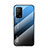 Xiaomi Mi 10T 5G用ハイブリットバンパーケース プラスチック 鏡面 虹 グラデーション 勾配色 カバー LS1 Xiaomi ネイビー