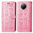 Xiaomi Mi 10T Lite 5G用手帳型 レザーケース スタンド パターン カバー S03D Xiaomi ピンク