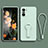 Xiaomi Mi 11X Pro 5G用極薄ソフトケース シリコンケース 耐衝撃 全面保護 スタンド バンパー Xiaomi ライトグリーン