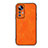Xiaomi Mi 12 5G用ケース 高級感 手触り良いレザー柄 B06H Xiaomi オレンジ