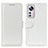 Xiaomi Mi 12 Pro 5G用手帳型 レザーケース スタンド カバー M15L Xiaomi ホワイト