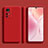 Xiaomi Mi 12 Pro 5G用360度 フルカバー極薄ソフトケース シリコンケース 耐衝撃 全面保護 バンパー S02 Xiaomi レッド