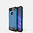 Xiaomi Mi 8 Lite用360度 フルカバー極薄ソフトケース シリコンケース 耐衝撃 全面保護 バンパー Xiaomi ブルー