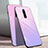 Xiaomi Mi 9T用ハイブリットバンパーケース プラスチック 鏡面 虹 グラデーション 勾配色 カバー H01 Xiaomi ピンク