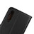 Xiaomi Mi A3用手帳型 レザーケース スタンド K01 Xiaomi ブラック