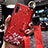 Xiaomi Mi A3用シリコンケース ソフトタッチラバー 花 カバー K05 Xiaomi レッド