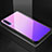 Xiaomi Mi A3 Lite用ハイブリットバンパーケース プラスチック 鏡面 虹 グラデーション 勾配色 カバー Xiaomi ピンク