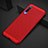 Xiaomi Mi A3 Lite用ハードケース プラスチック メッシュ デザイン カバー Xiaomi レッド